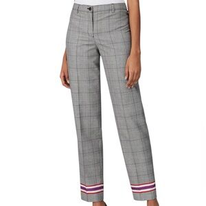 Emporio Armani Plaid Striped Pants